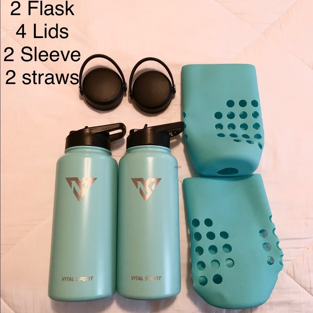 2 Flask 32oz 🧊 double wall steel wide mouth 🔥